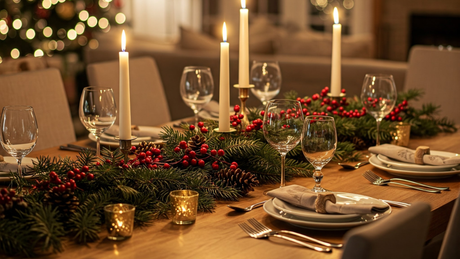 Joulun keittiö ja kattaus