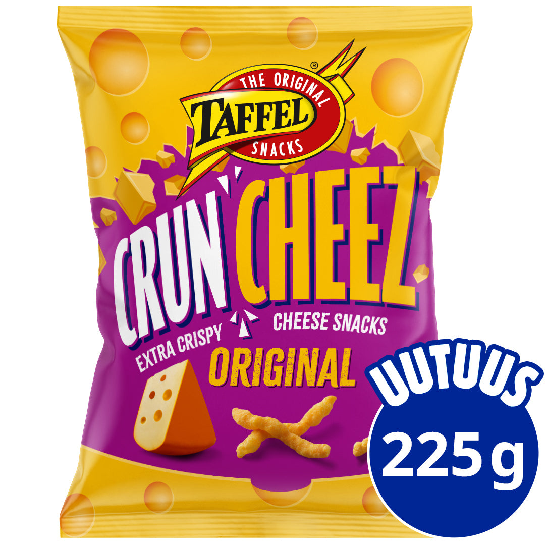 Taffel CrunCheez original flavoured cheese snacks 225g