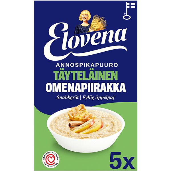 Elovena 200g täyteläinen omenapiirakanmakuinen annospikapuuro