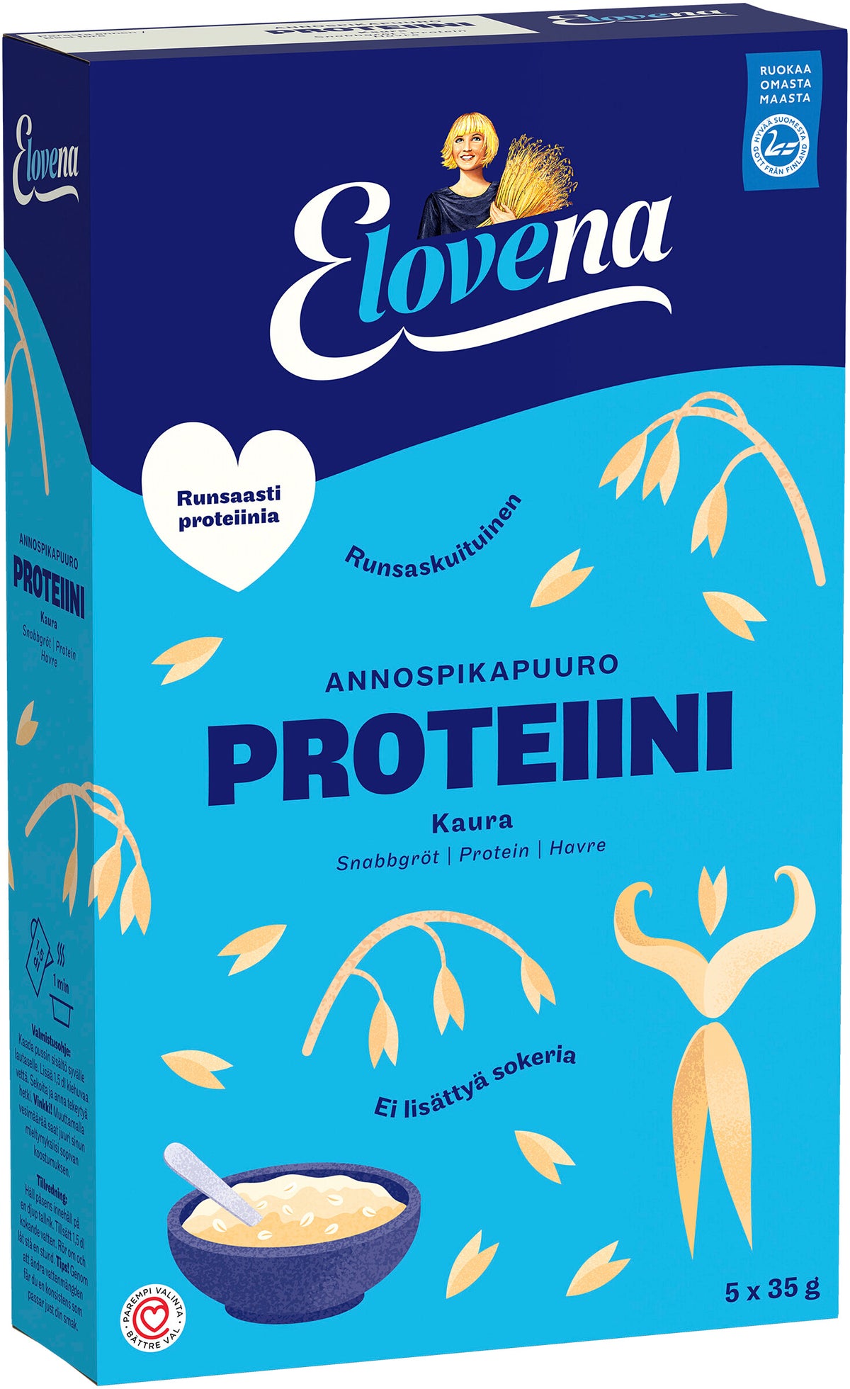 Elovena 175g proteiini kaura annospikapuuro