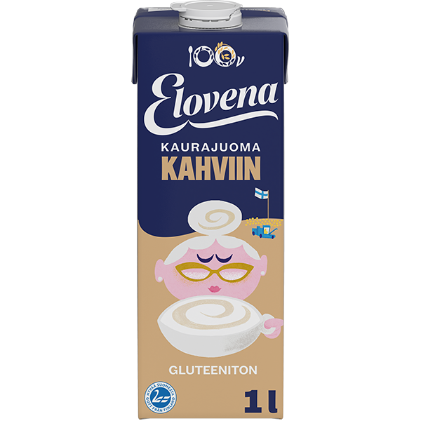 Elovena 1l kaurajuoma kahviin