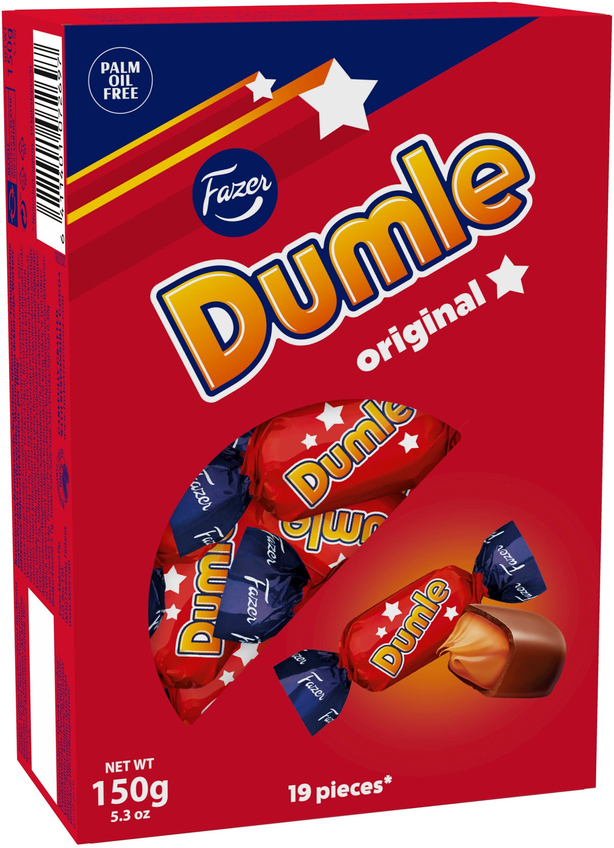 Fazer Dumle Original 150g maitosuklaalla kuorrutettu toffee