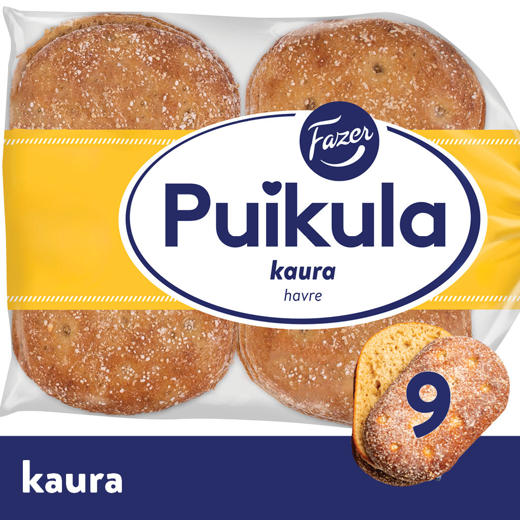 Fazer Puikula Kaura 9pcs 550g, oat bread