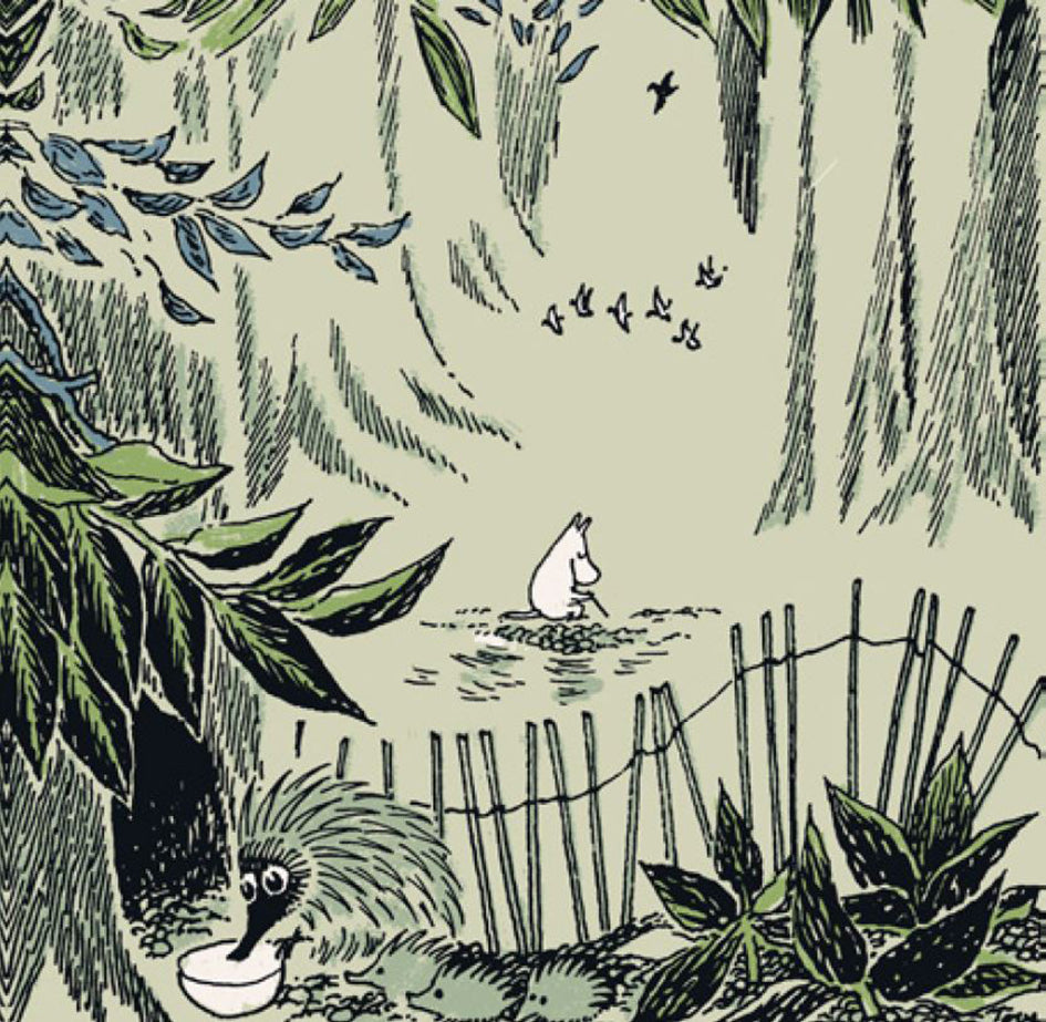 Moomin tissue lautasliina Kaipaus vaaleanvihreä 24cm 20kpl