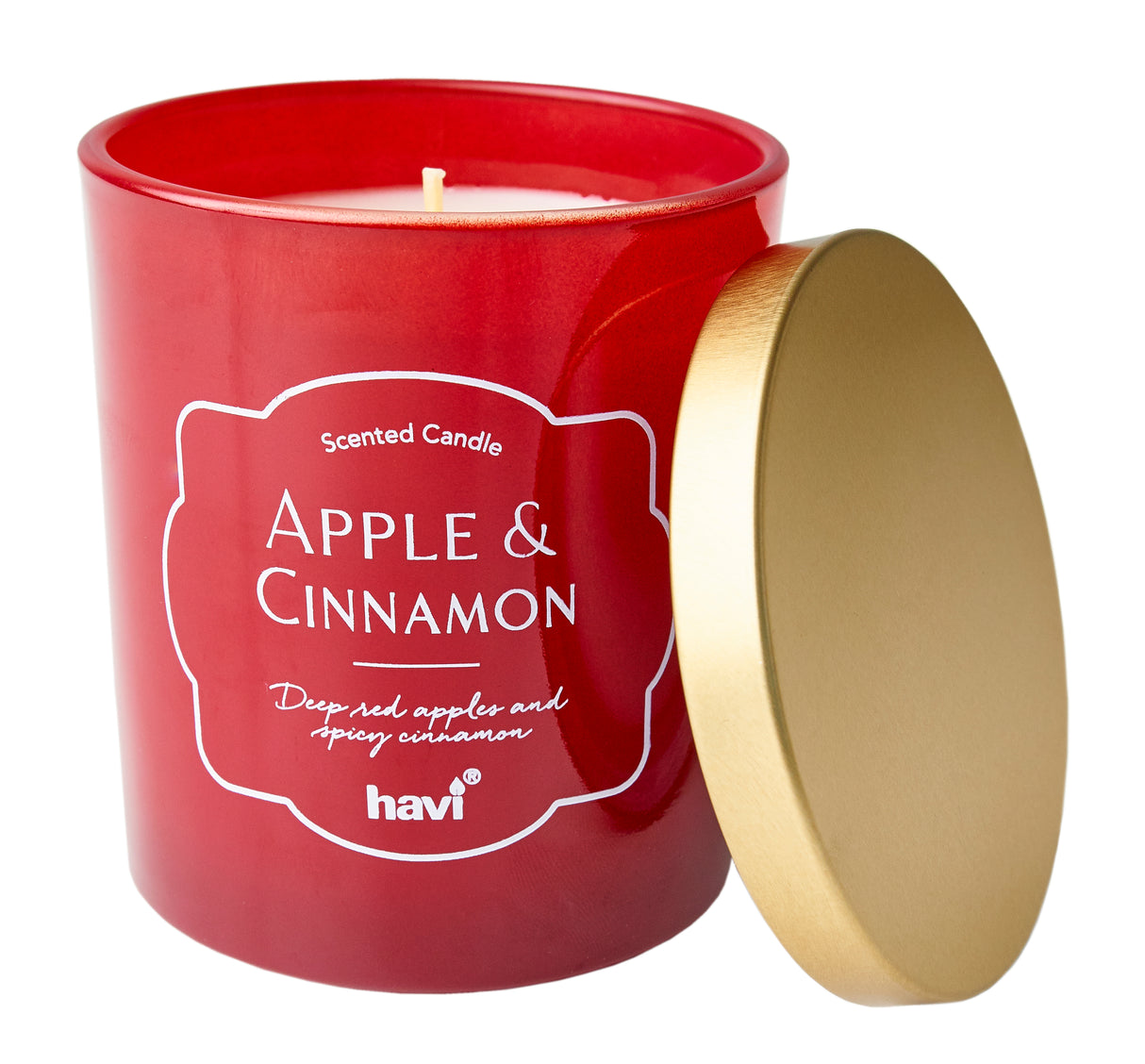 Havi Apple & Cinnamon tuoksukynttilä 1kpl/8x9cm