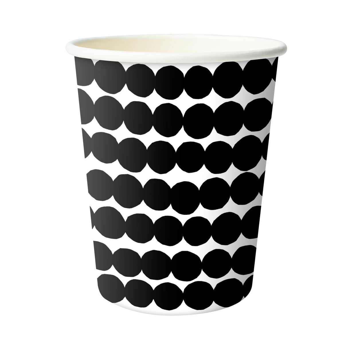Kuumakuppi 250ml 50Stk Marimekko Räsymatto schwarz-weiß