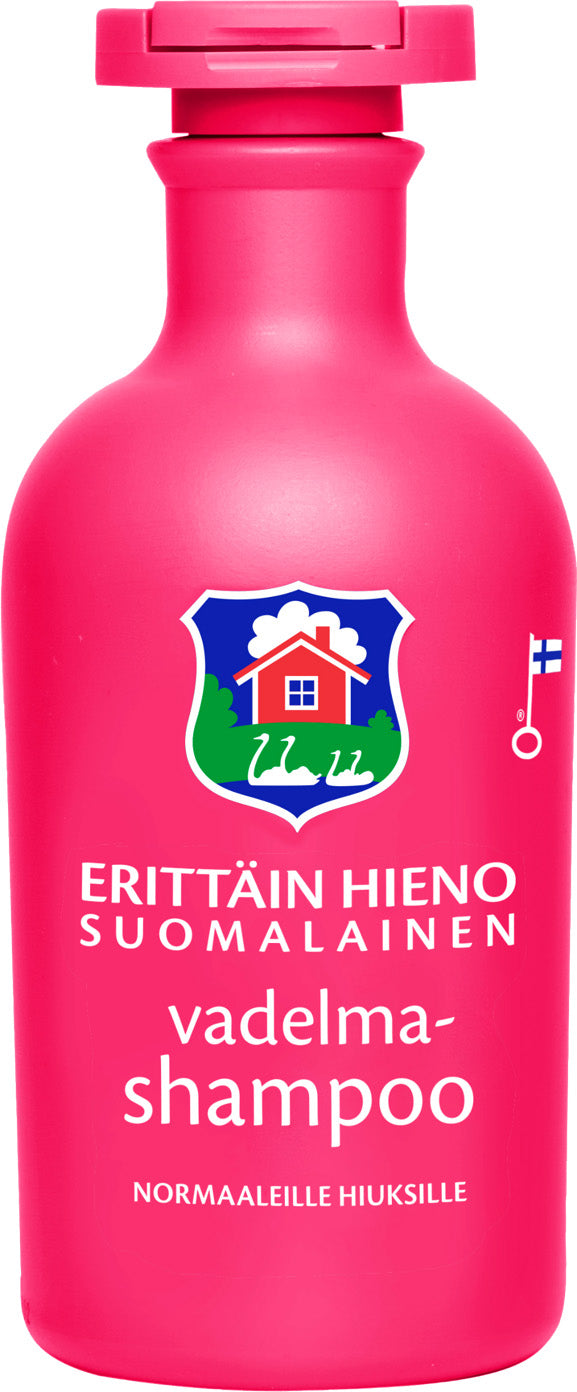 Erittäin Hieno Suomalainen Vadelmashampoo 300ml