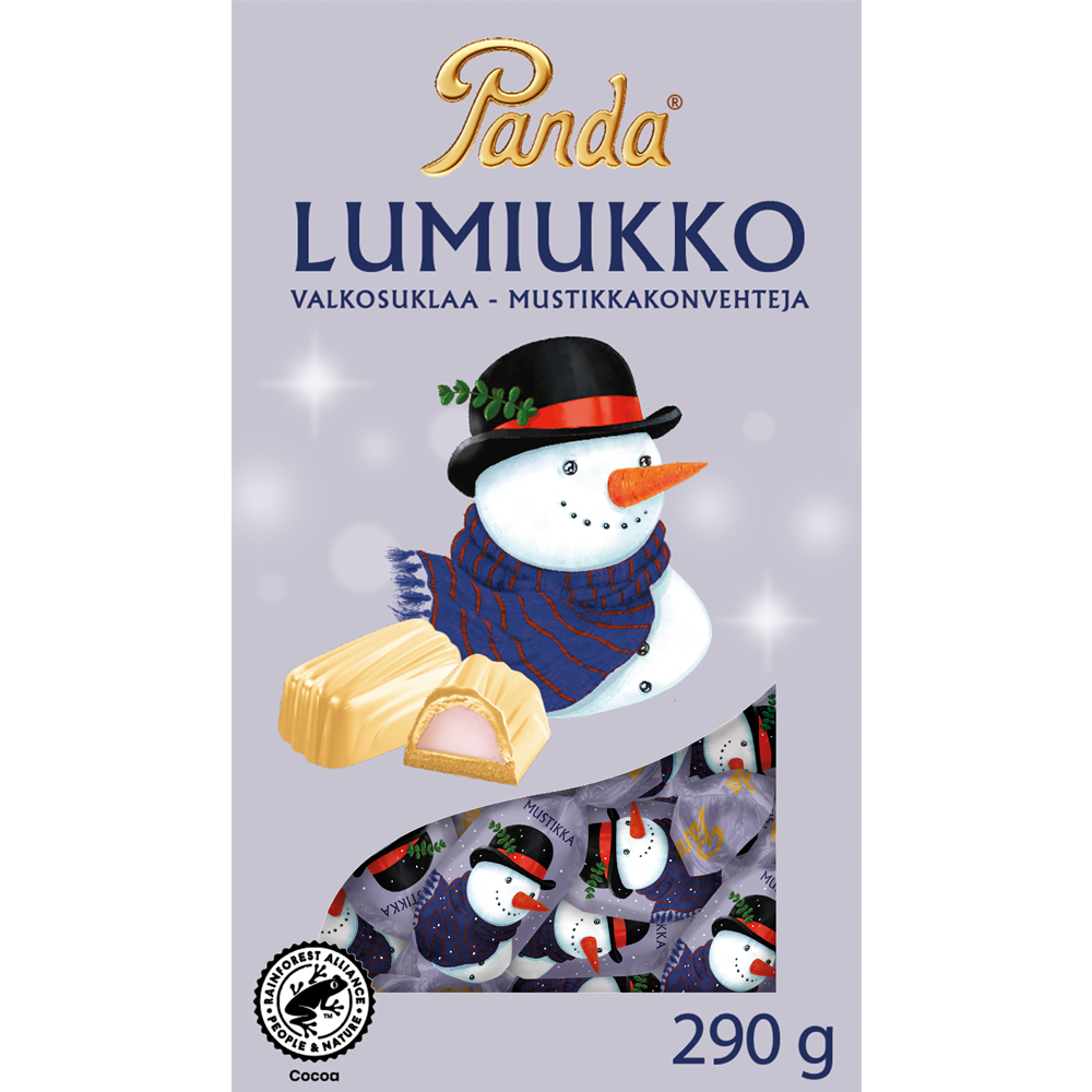 Panda Lumiukko chocolate praline 280g