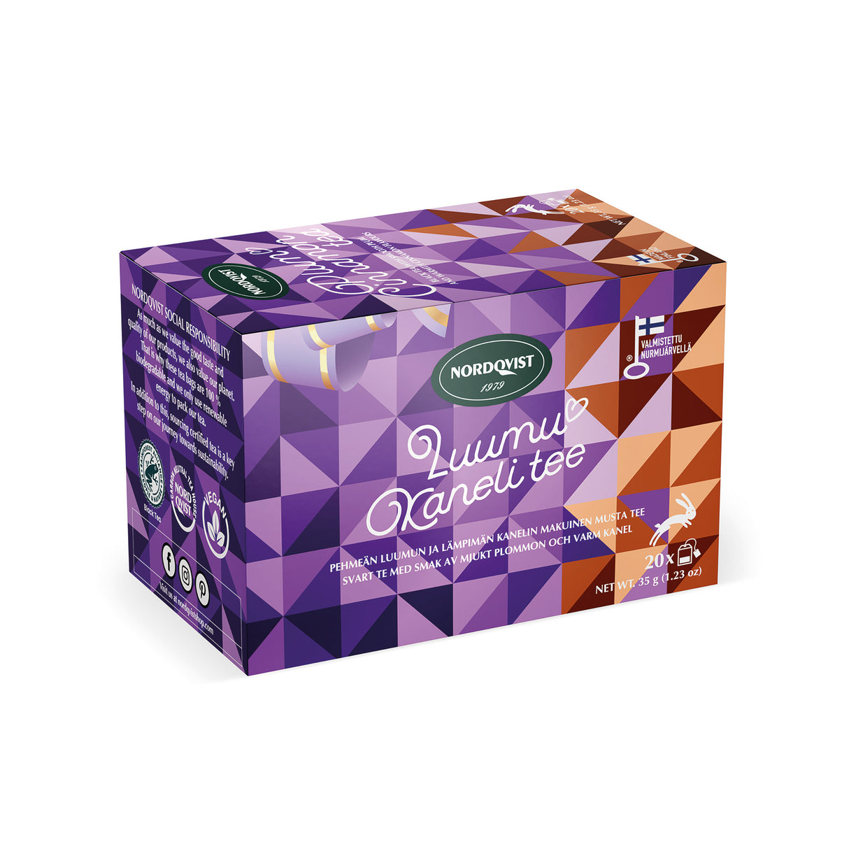 Nordqvist  Plum Cinnamon tea 20 x 1,75 g RFA