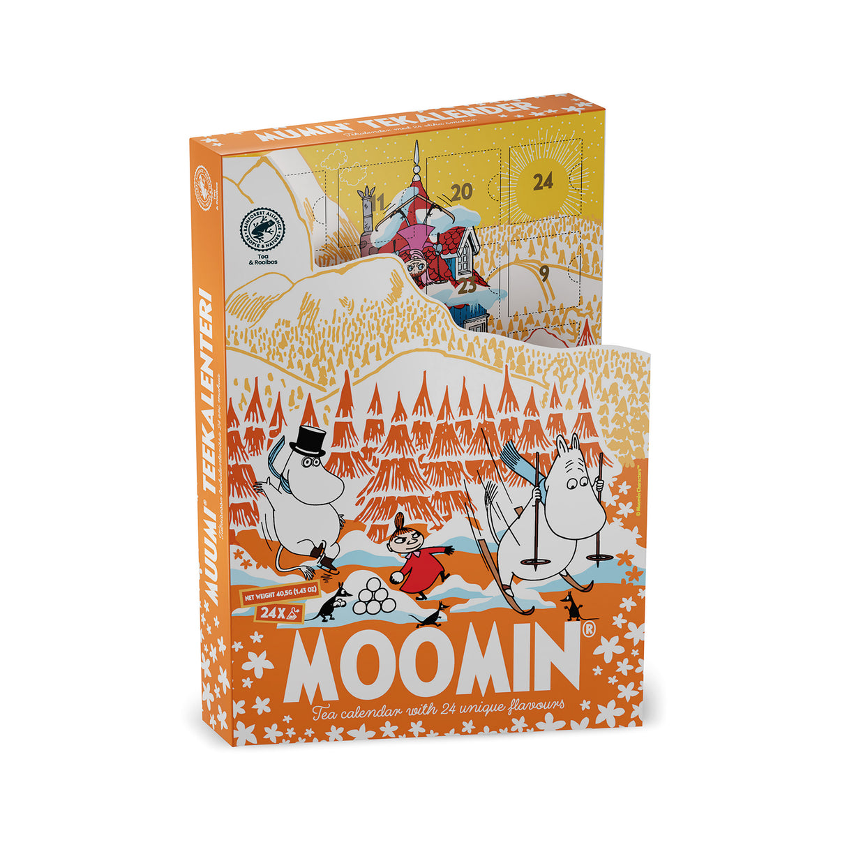 Nordqvist Moomin Tea Christmas Calendar Orange 40,5 g RFA