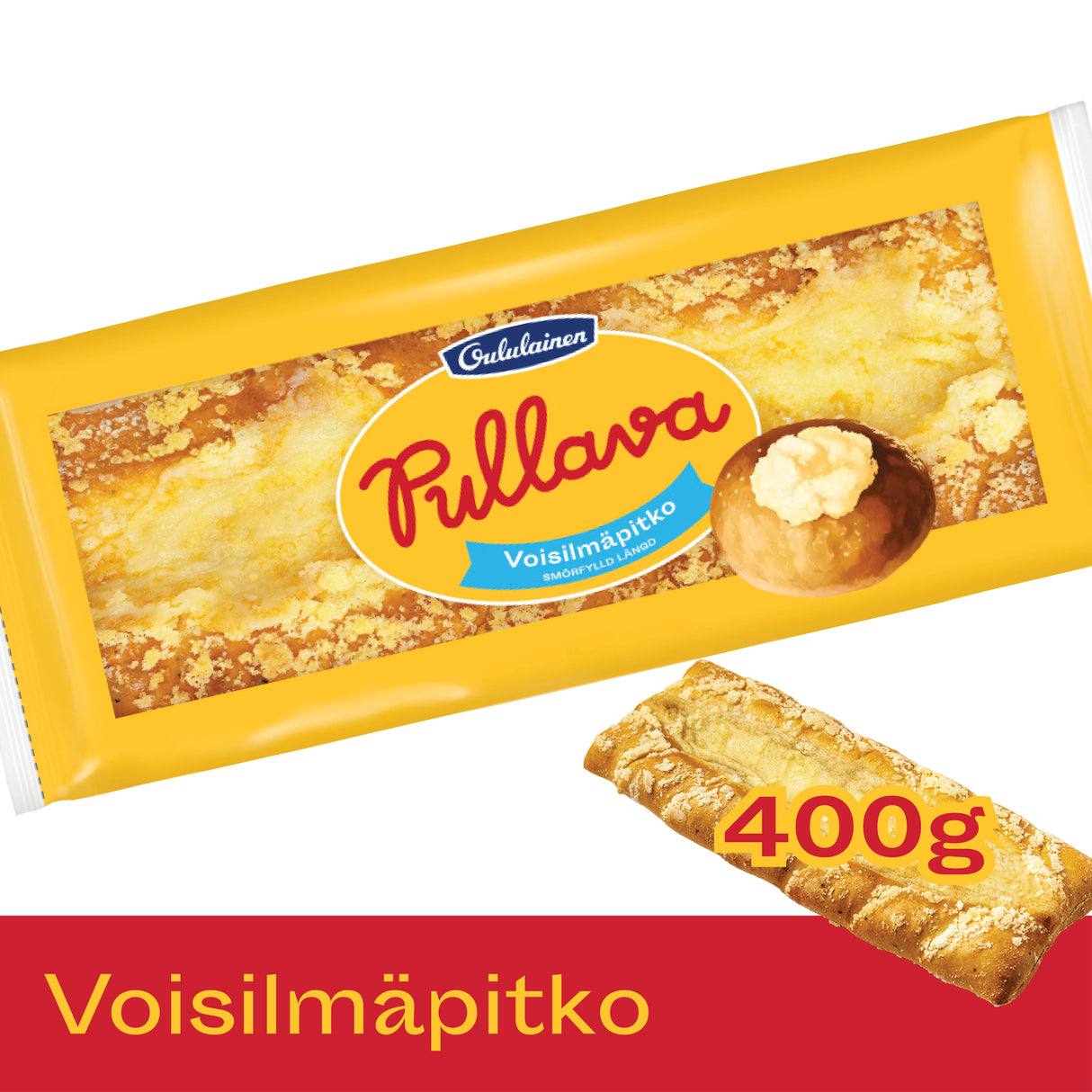 Oululainen Pullava Sweet loaf with butter filling 400g