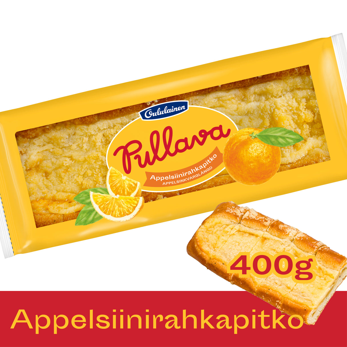Oululainen Pullava Appelsiinirahkapitko 400g, kausimaku