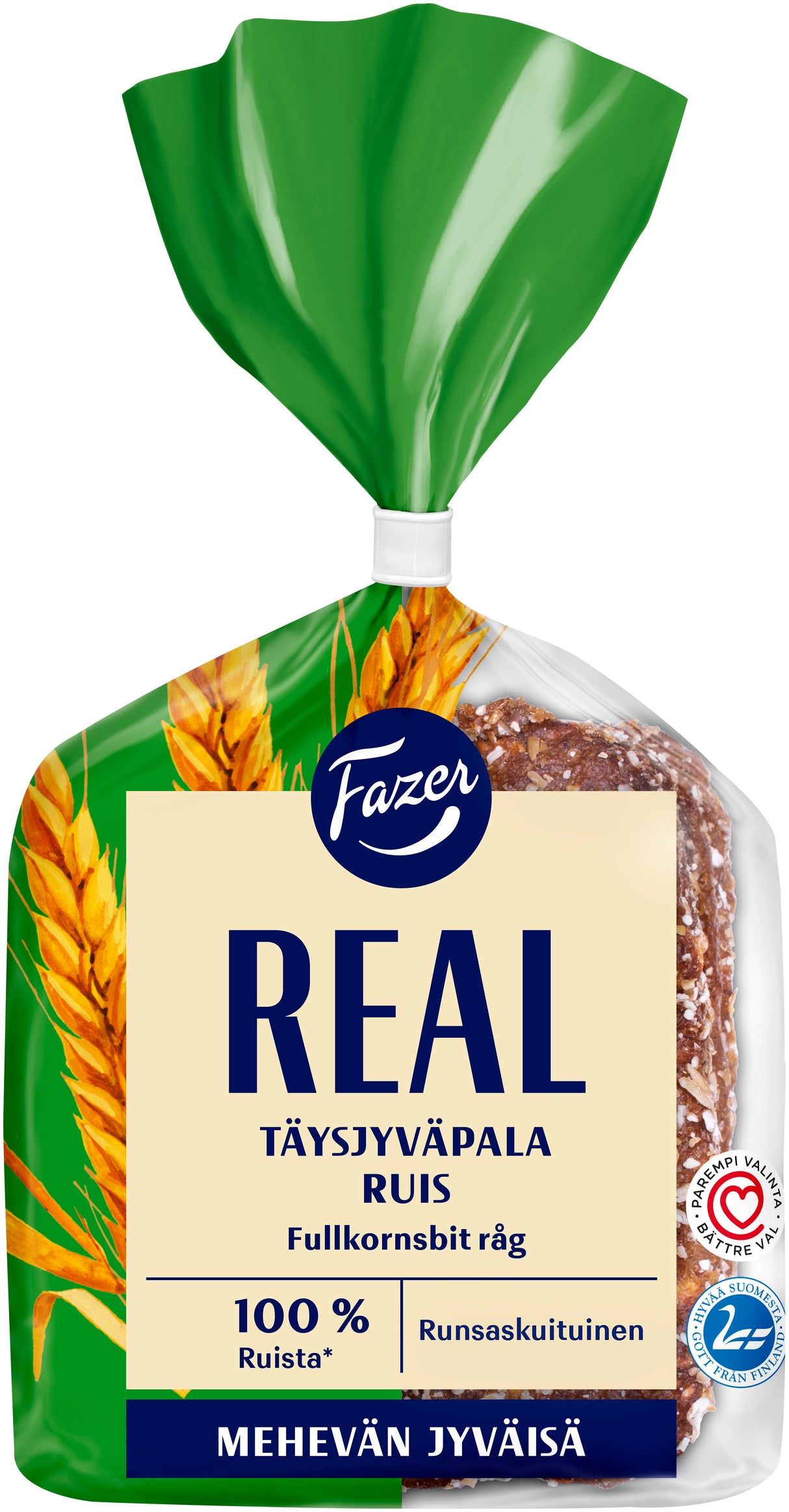 Fazer Real Vollkorn 100 % Roggen 4 Stück 280 g