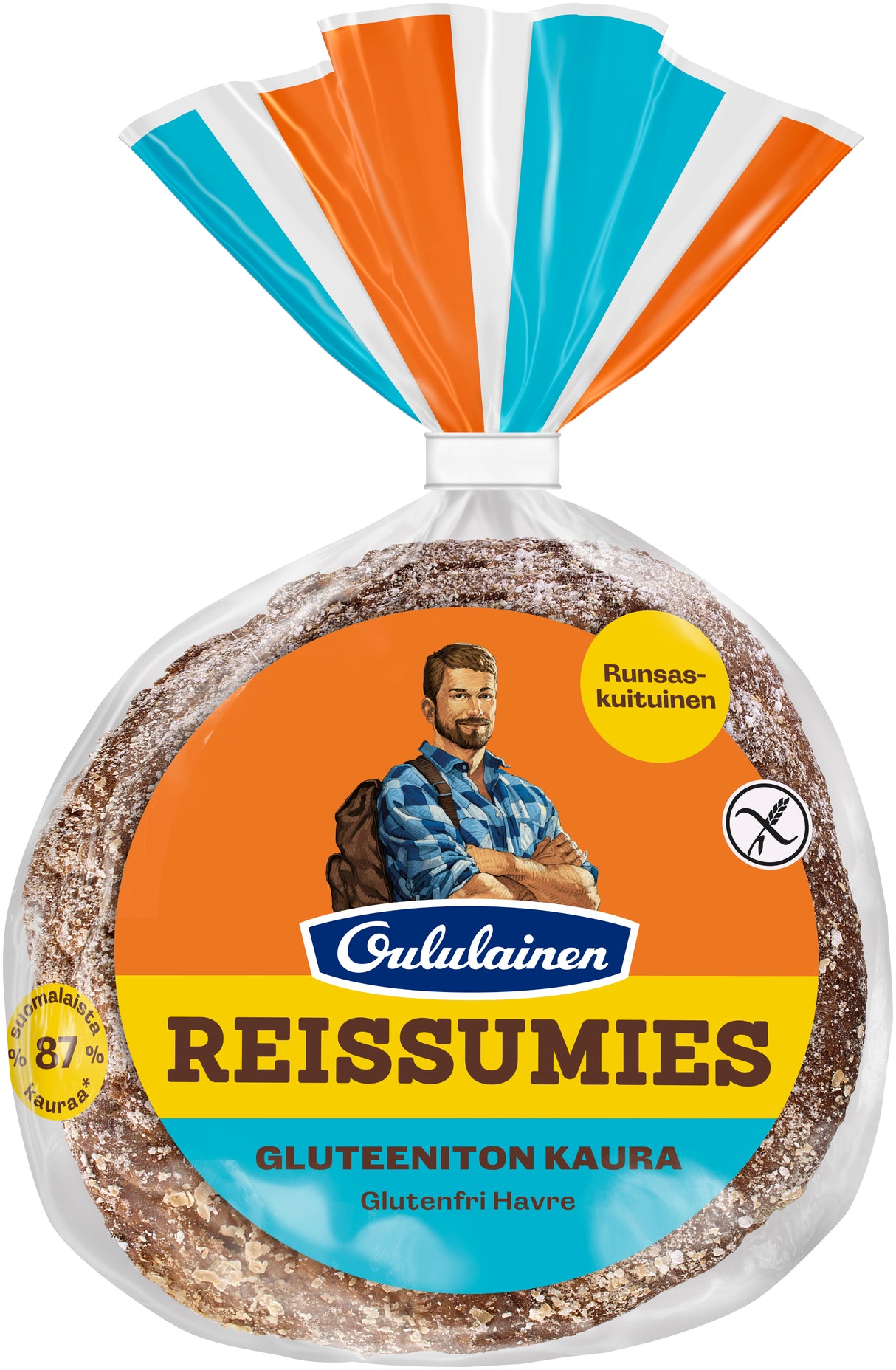 Oululainen Reissumies Gluteeniton Kaura 3kpl 210g, kauraleipä