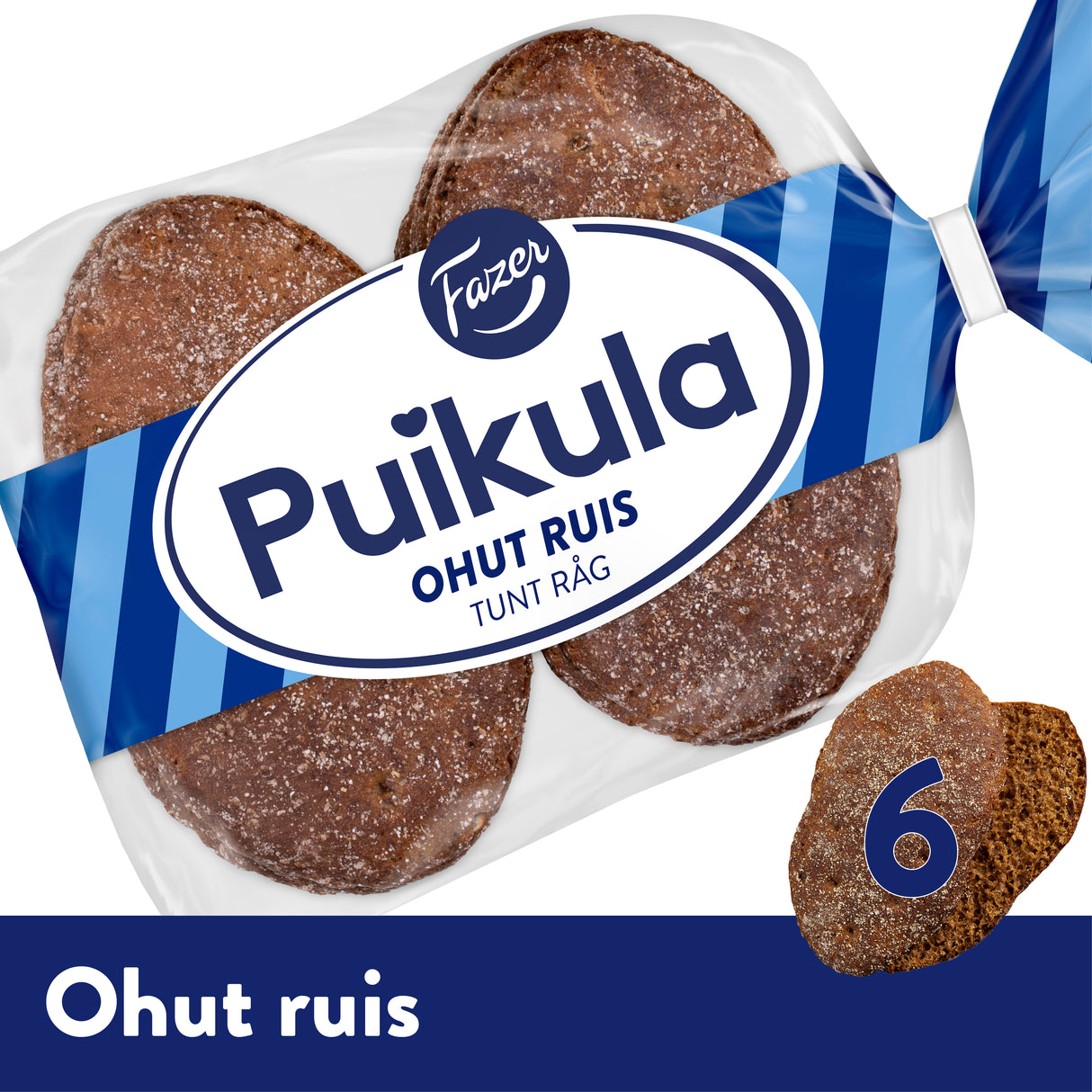 Fazer Puikula Thin rye 6pcs 210g