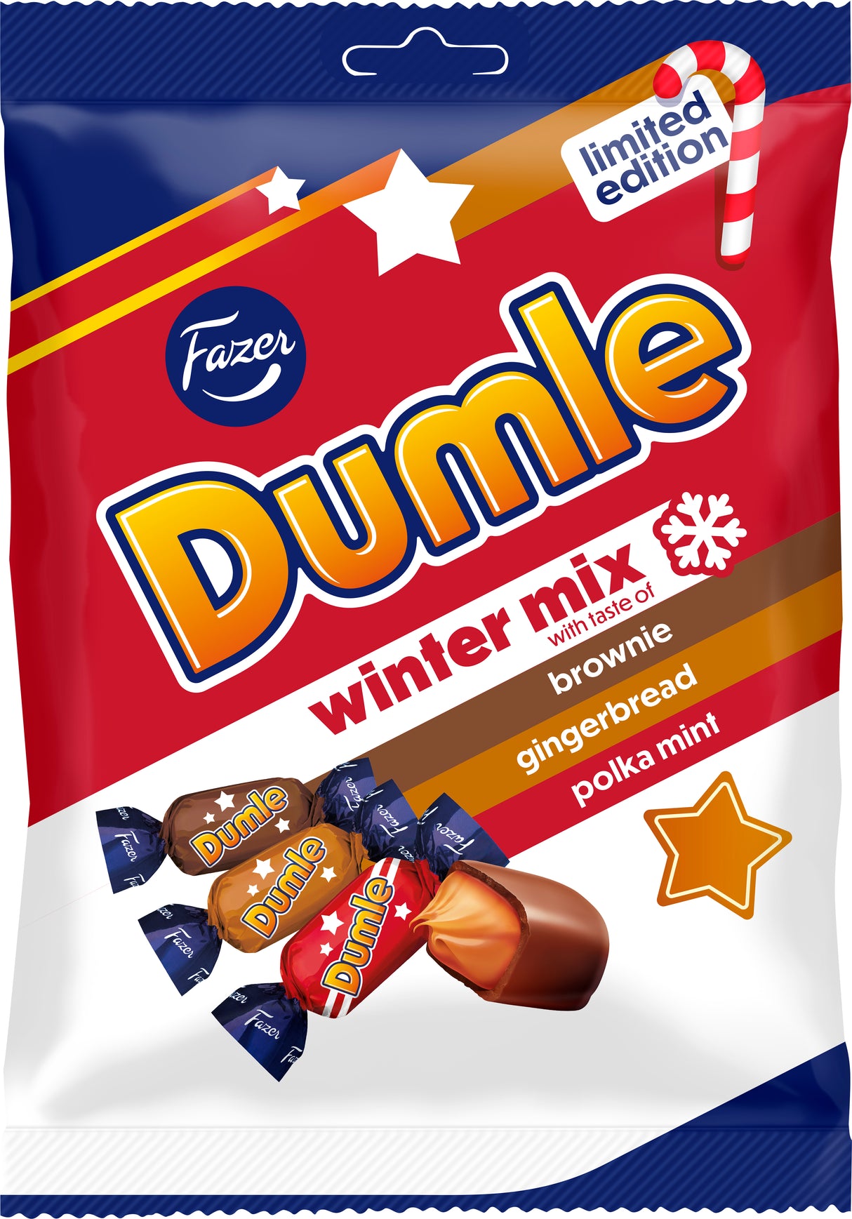 Fazer Dumle winter mix karkkipussi 180g