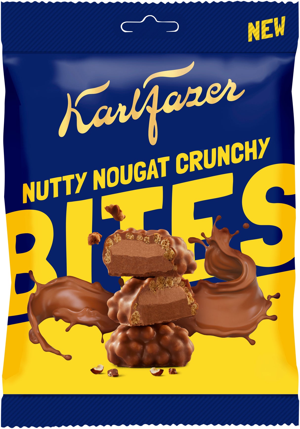 Karl Fazer ナッティーヌガー クランチーバイツ 94g入り袋