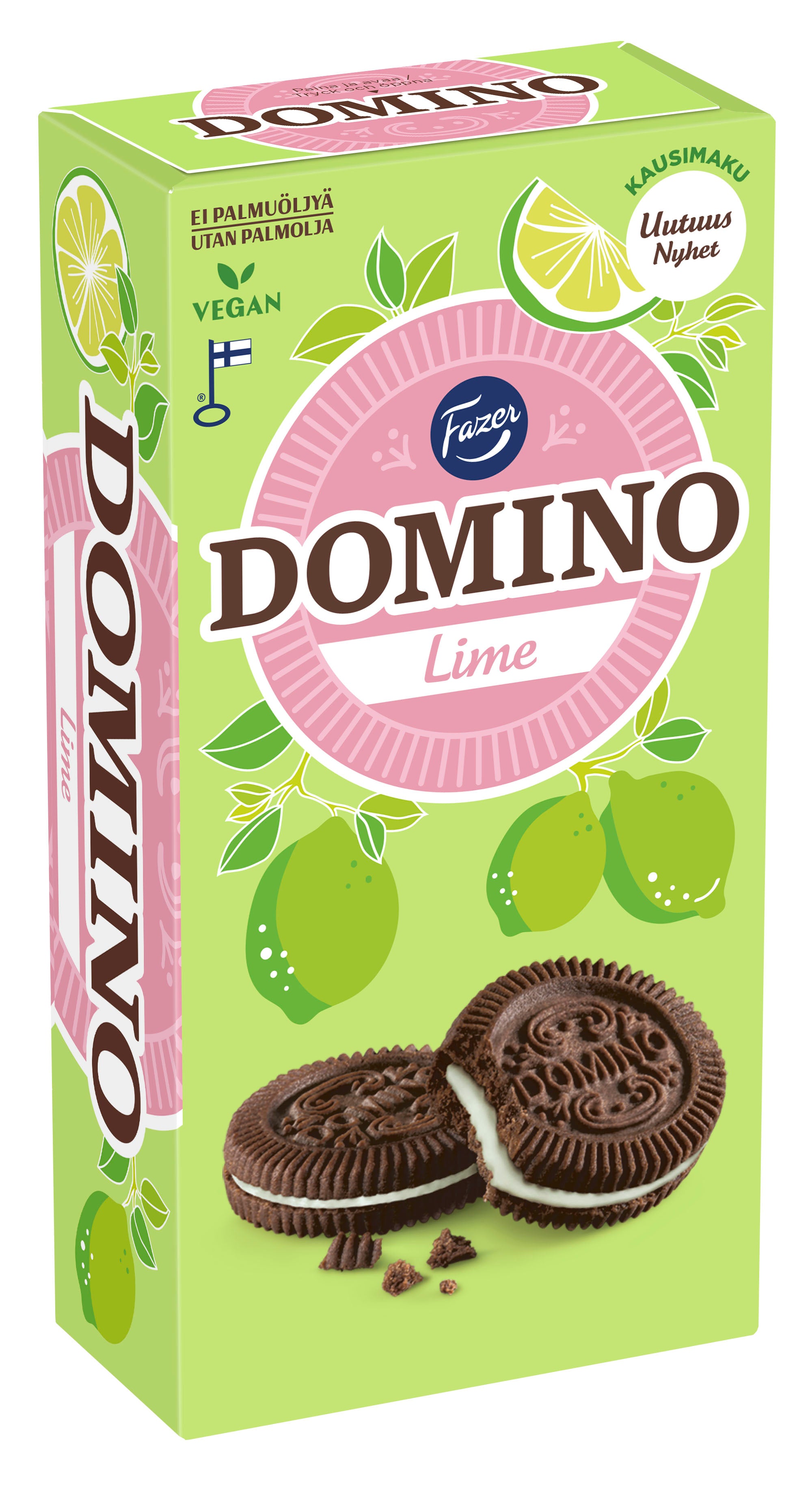 ファゼル ドミノ ライム クリームサンドクッキー 350g – Suomikauppa.fi