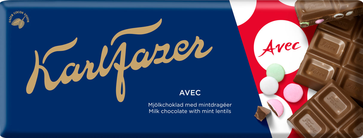 Karl Fazer Avec 180g chocolate tablet