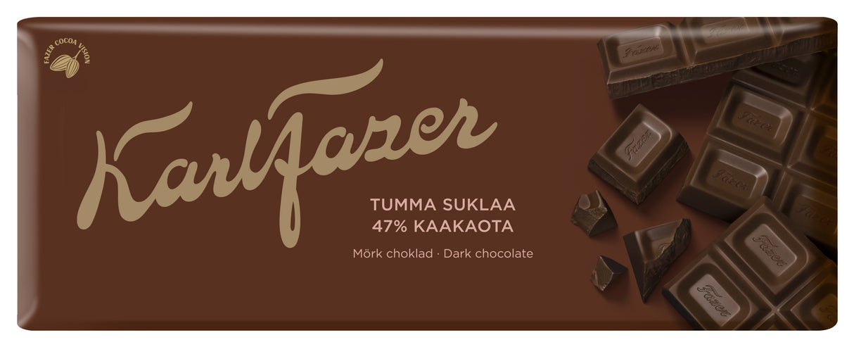 Karl Fazer dark chocolate tablet 180g