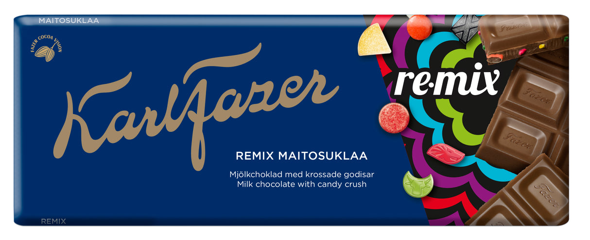 Karl Fazer Re-Mix chocolate tablet 180 g