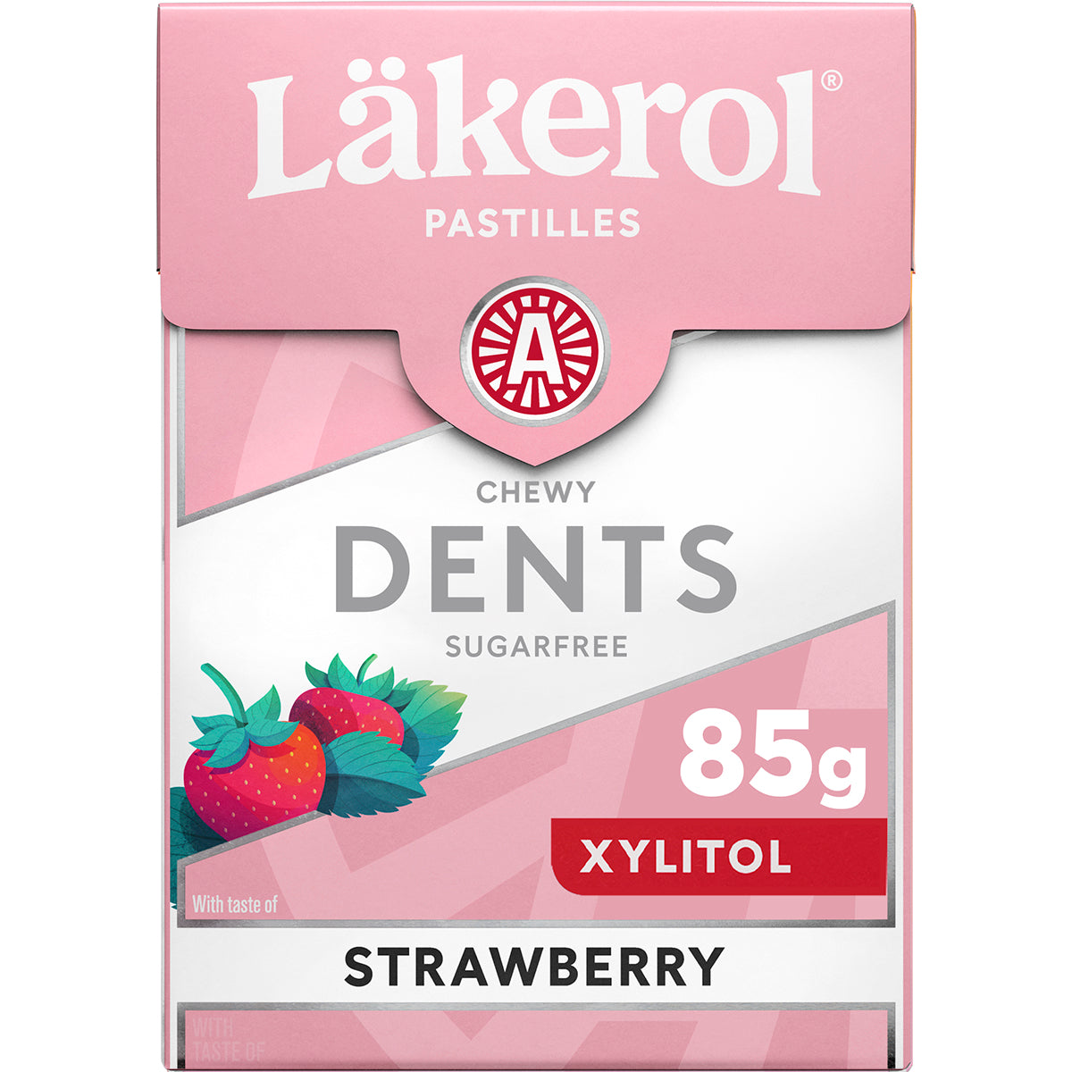 Läkerol Dents Strawberry xylitol pastille 85g