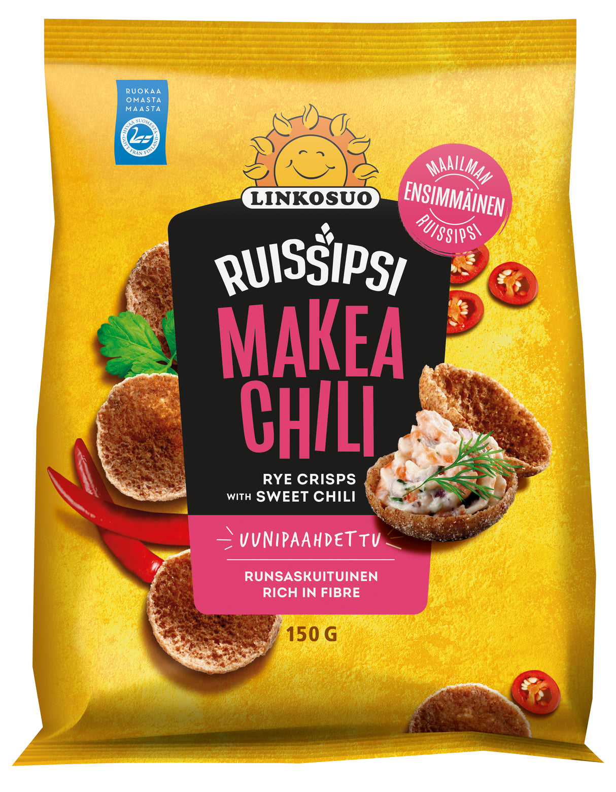 Linkosuo Rye Crisps 150g Sweet chili