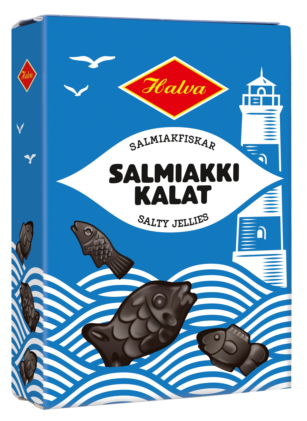 Halva Salmiakkikalat 230 g
