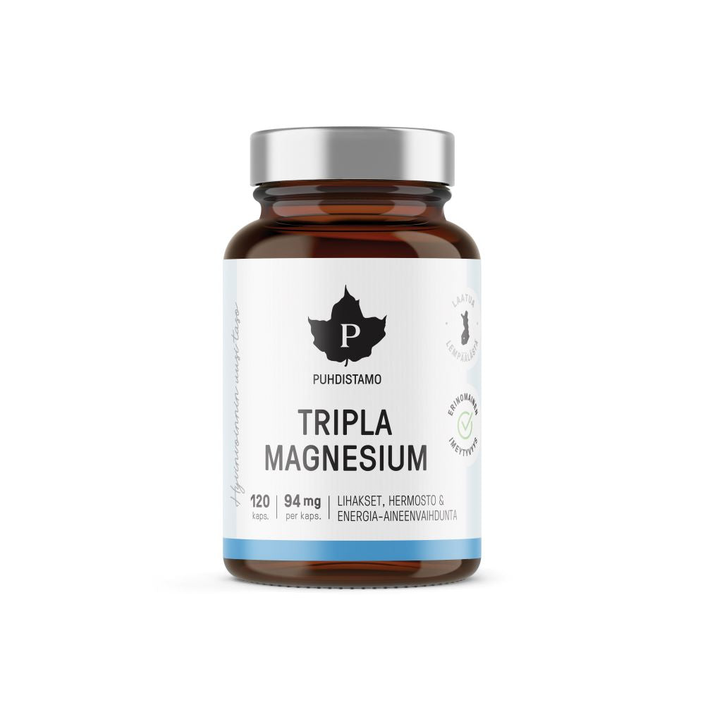 Puhdistamo Triple Magnesium 120 capsules