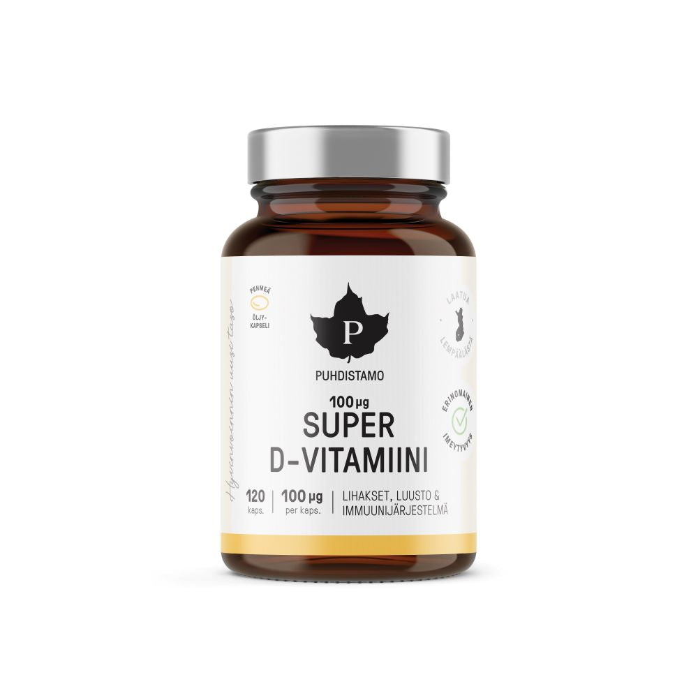 Puhdistamo Super Vitamin D 100 µg 120 capsules