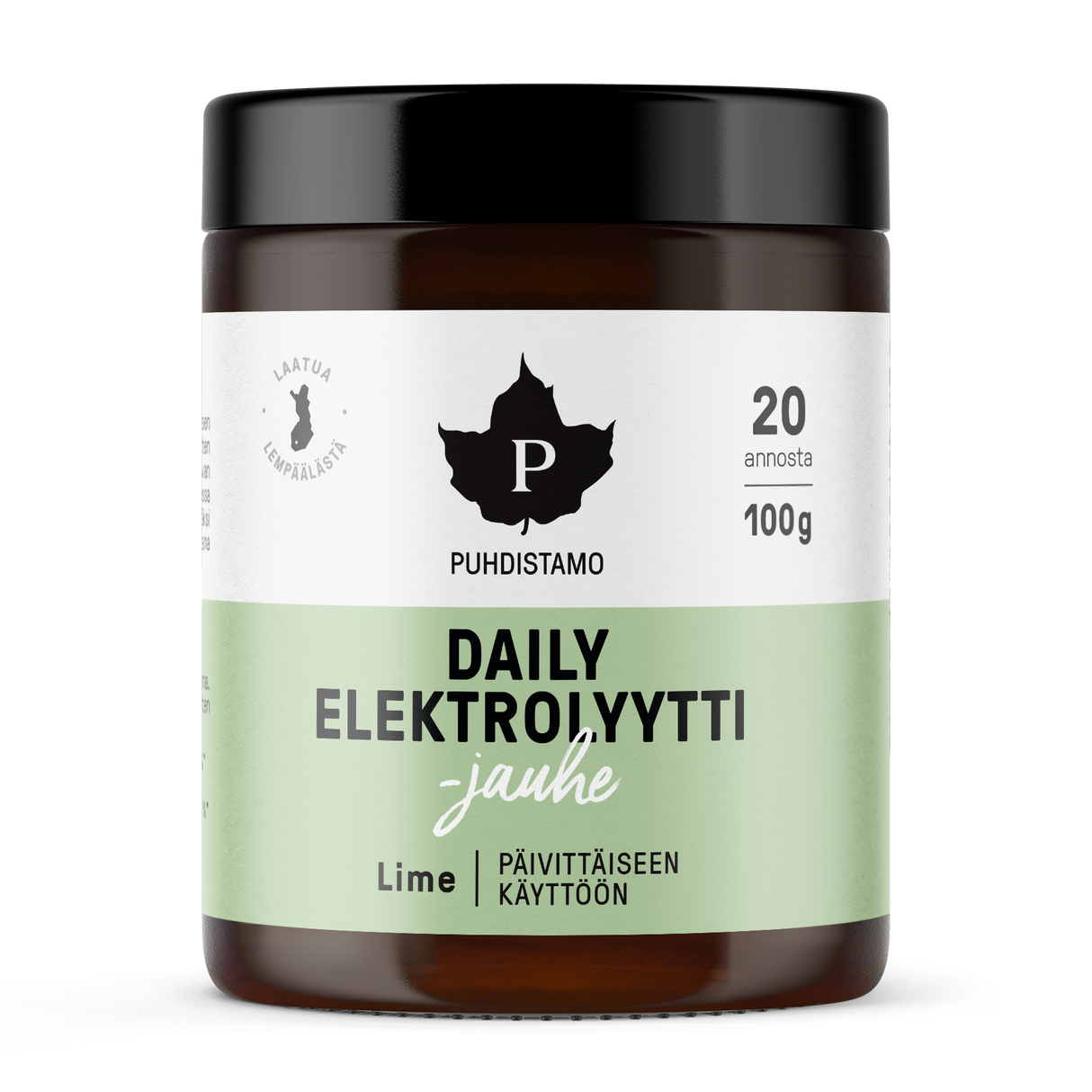 Puhdistamo Daily Electrolyte powder Lime 100 g