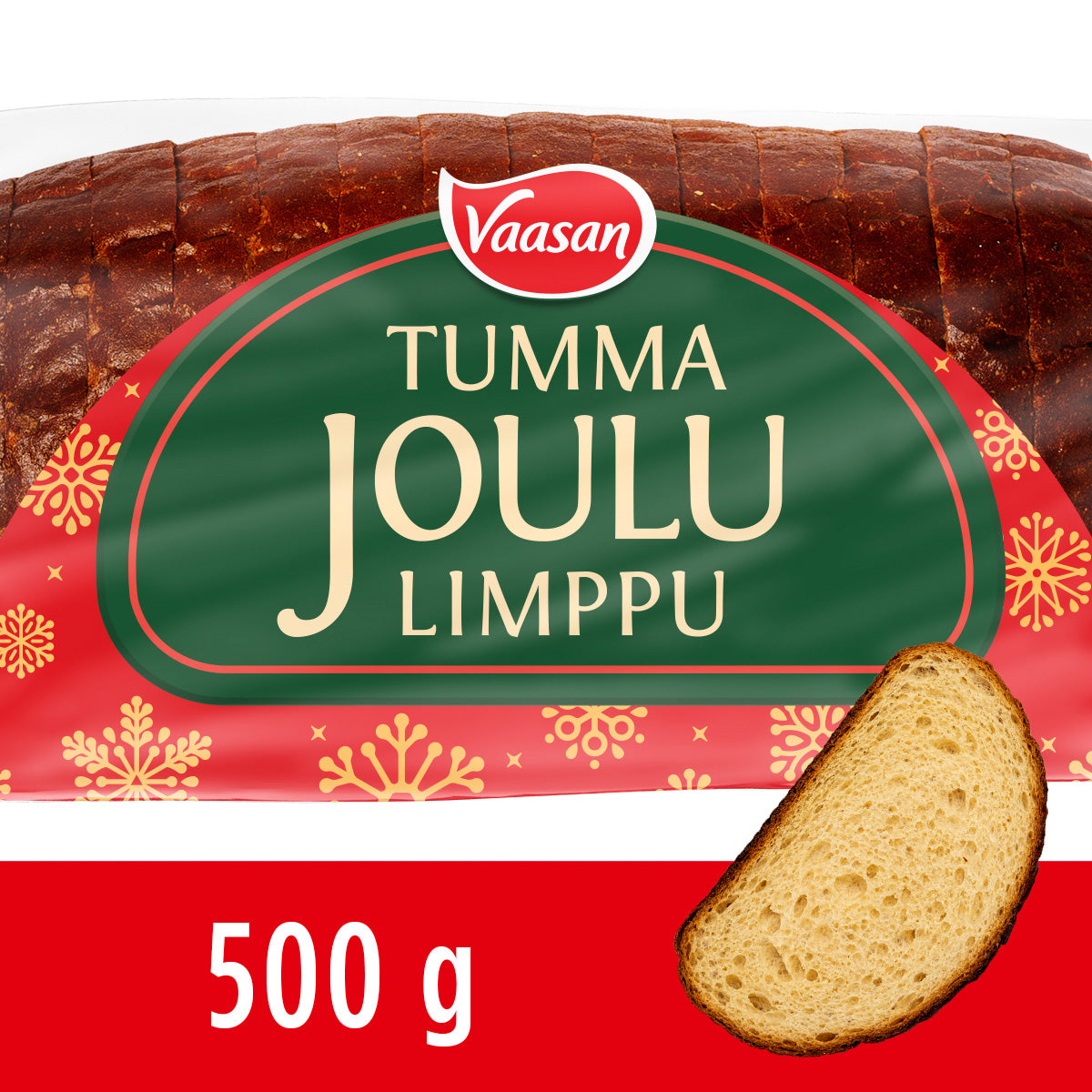 Vaasan Tumma Joululimppu 500 g Dark bread with spices