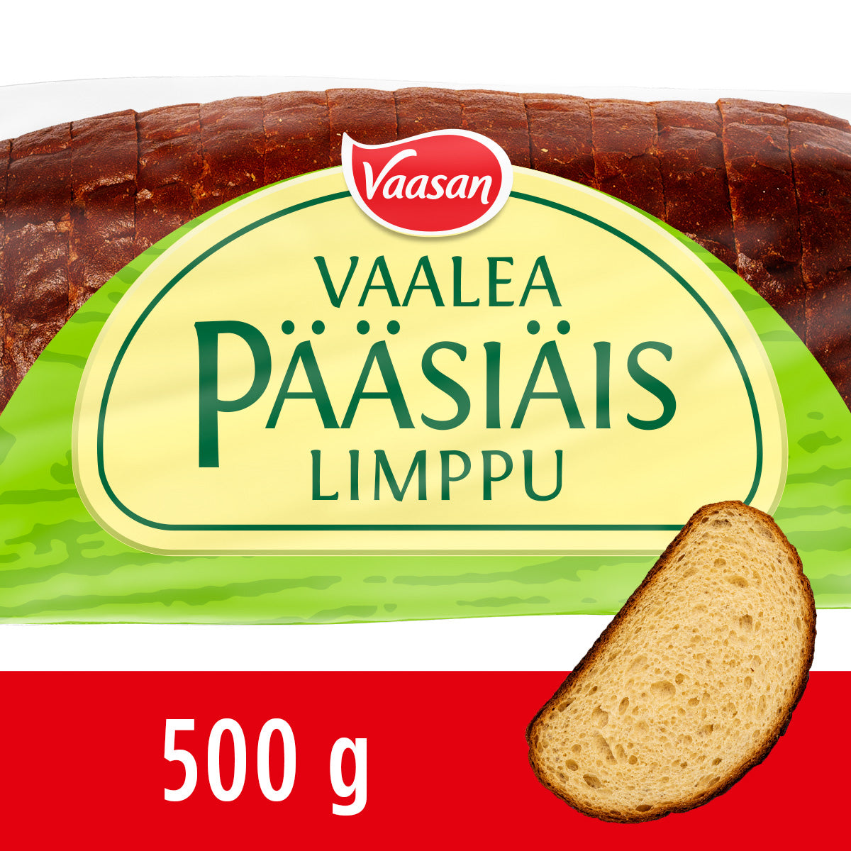 Vaasan Vaalea Pääsiäislimppu 500 g viipaloitu maustettu sekaleipä