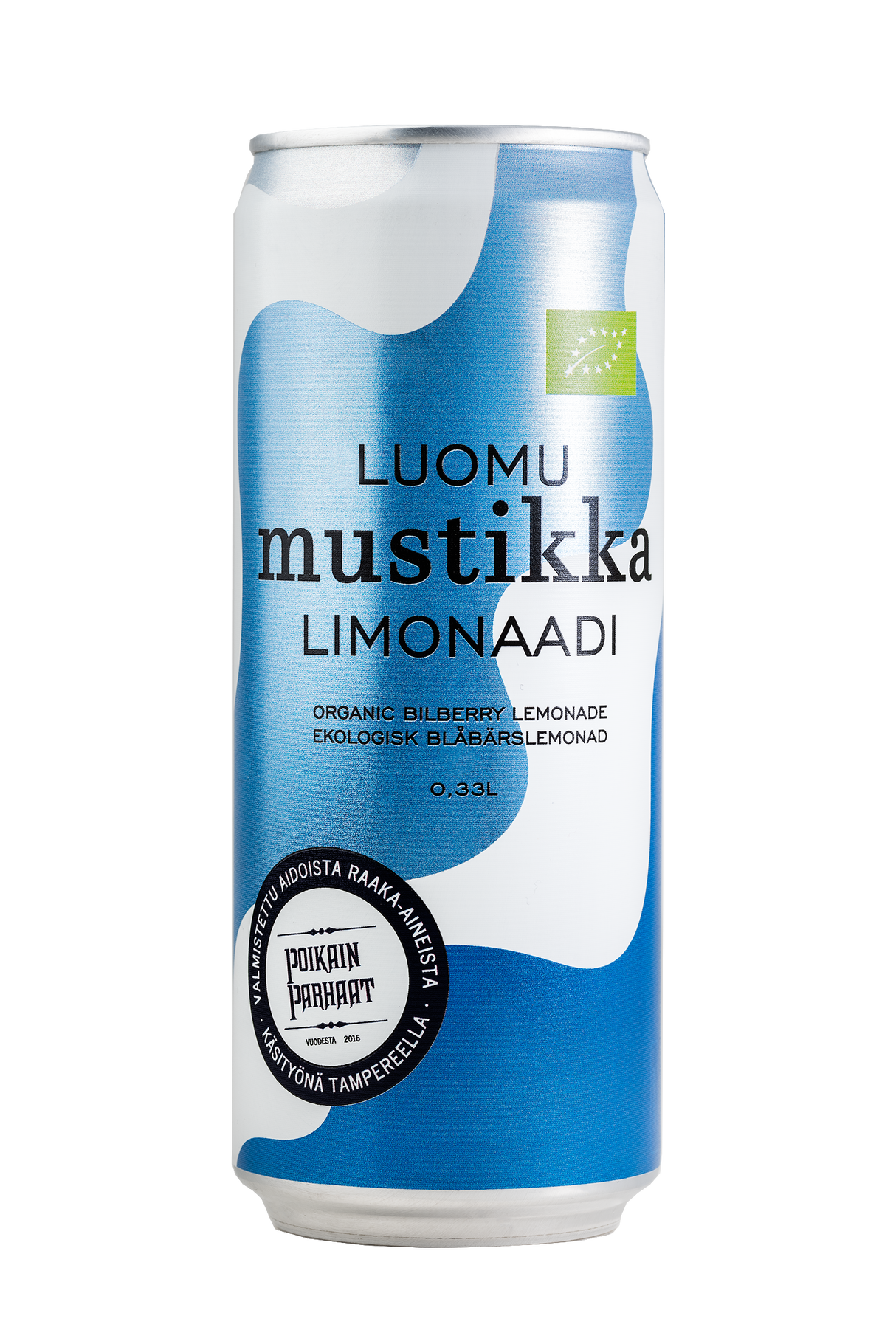 Poikain Parhaat LUOMU Mustikkalimonaadi FI-EKO-201 0,33l tlk