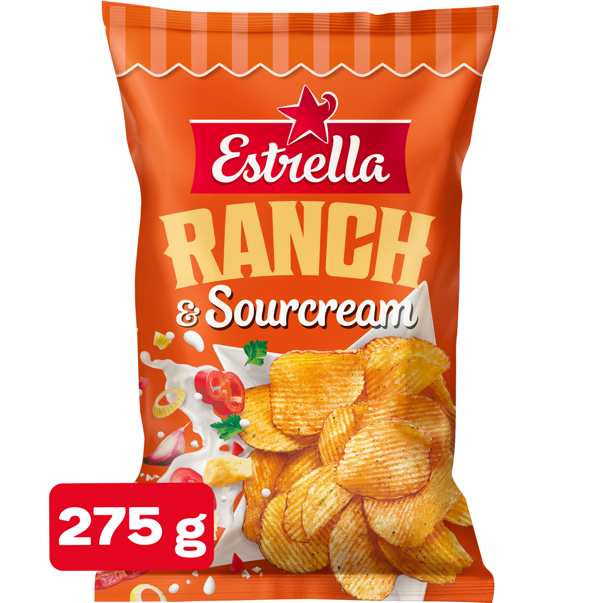 Estrella Sourcream & Ranch Sipsi 275g