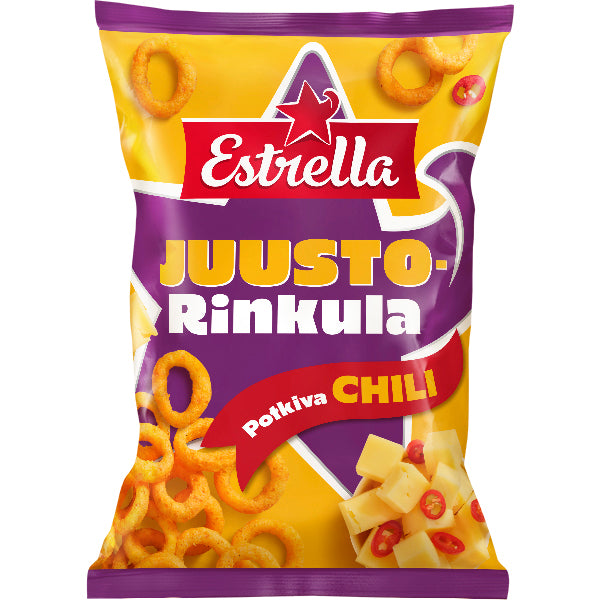 Estrella Juusto Rinkula Potkiva Chili 200g