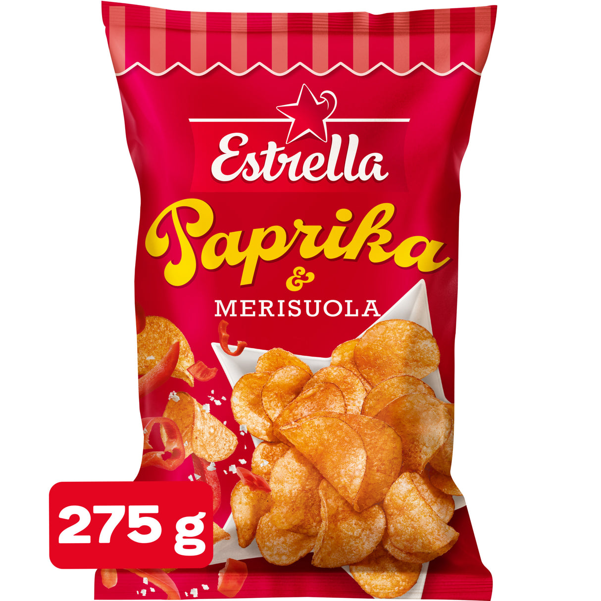 Estrella Paprika & Merisuola sipsi 275g