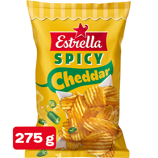 Estrella Spicy Cheddar sipsi 275g