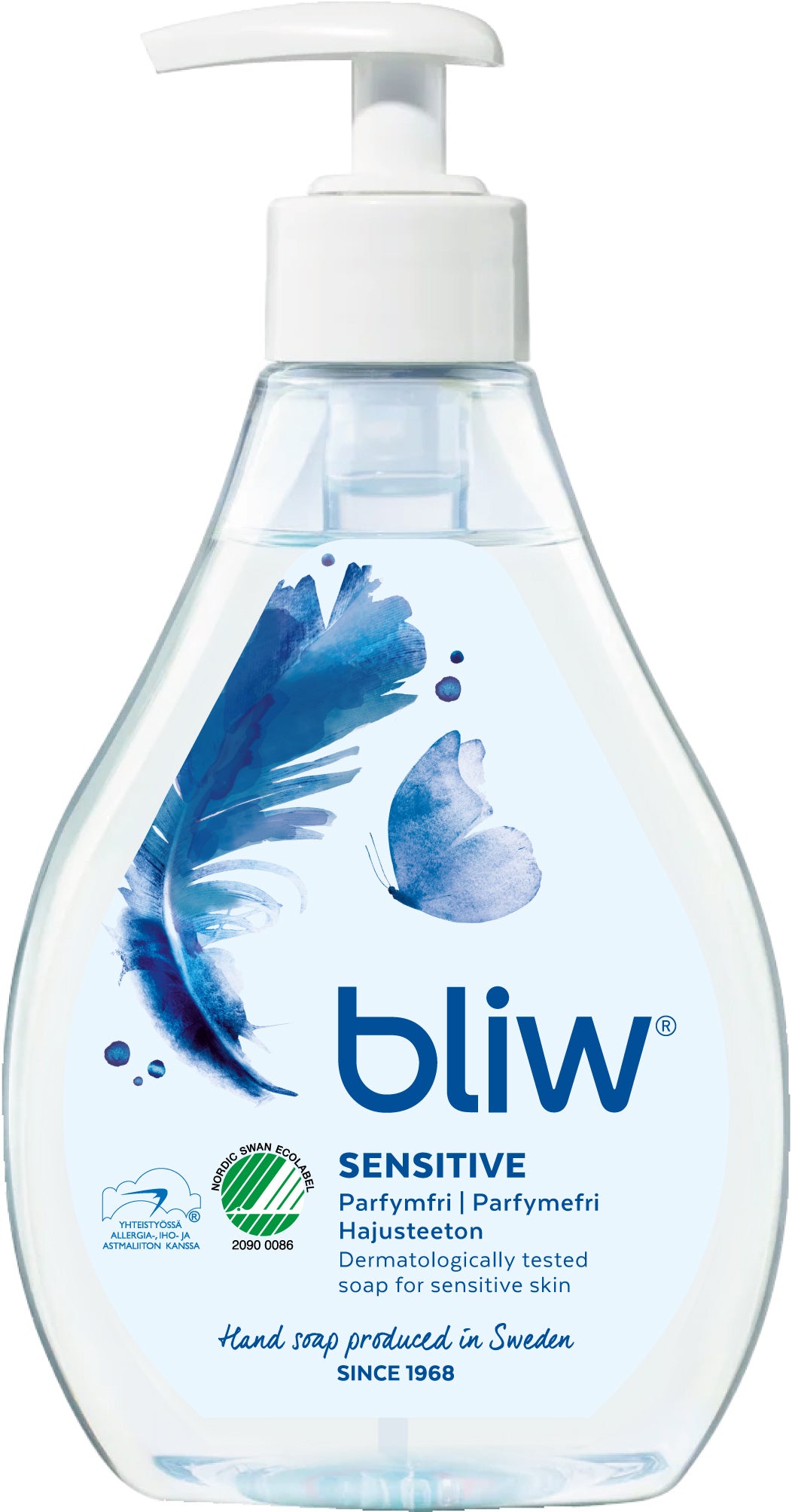 Bliw Sensitive pumppupullo nestesaippua 300ml