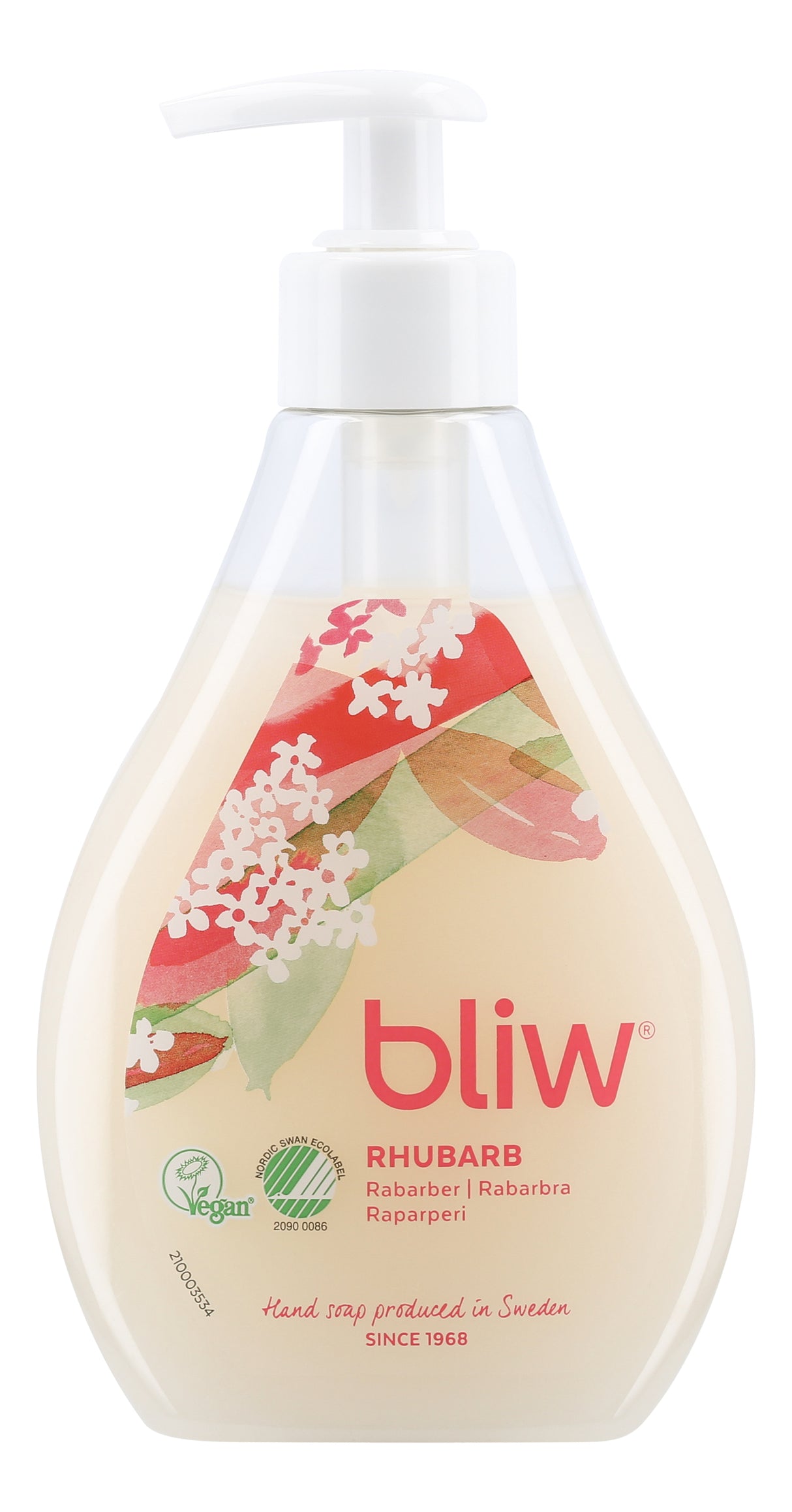 Bliw Raparperi pumppupullo nestesaippua 300ml