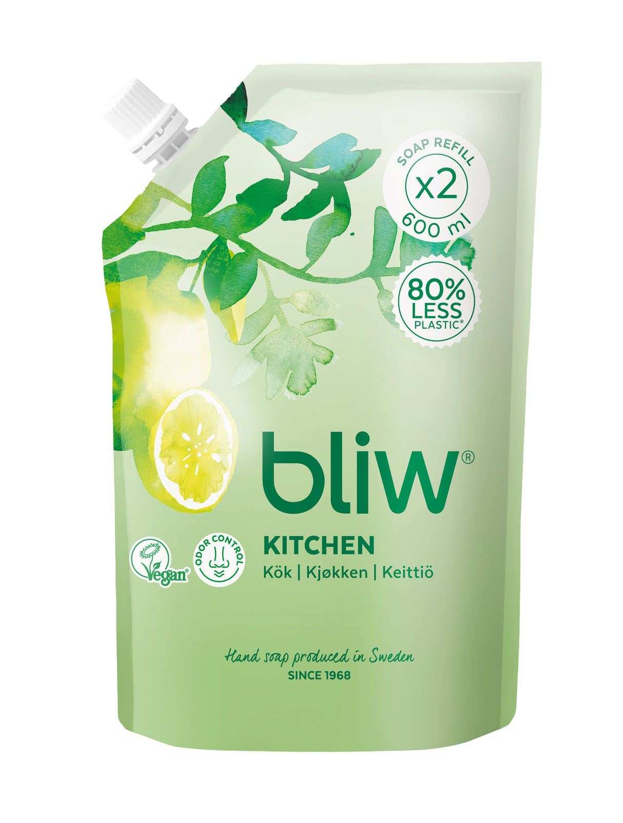 Bliw Keittiö Villitimjami & Lime täyttöpussi nestesaippua 600ml