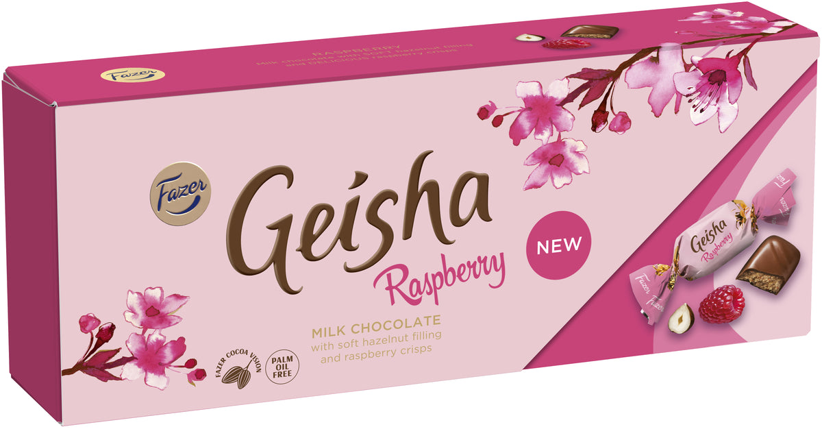 Fazer Geisha Raspberry chocolate praline 250g