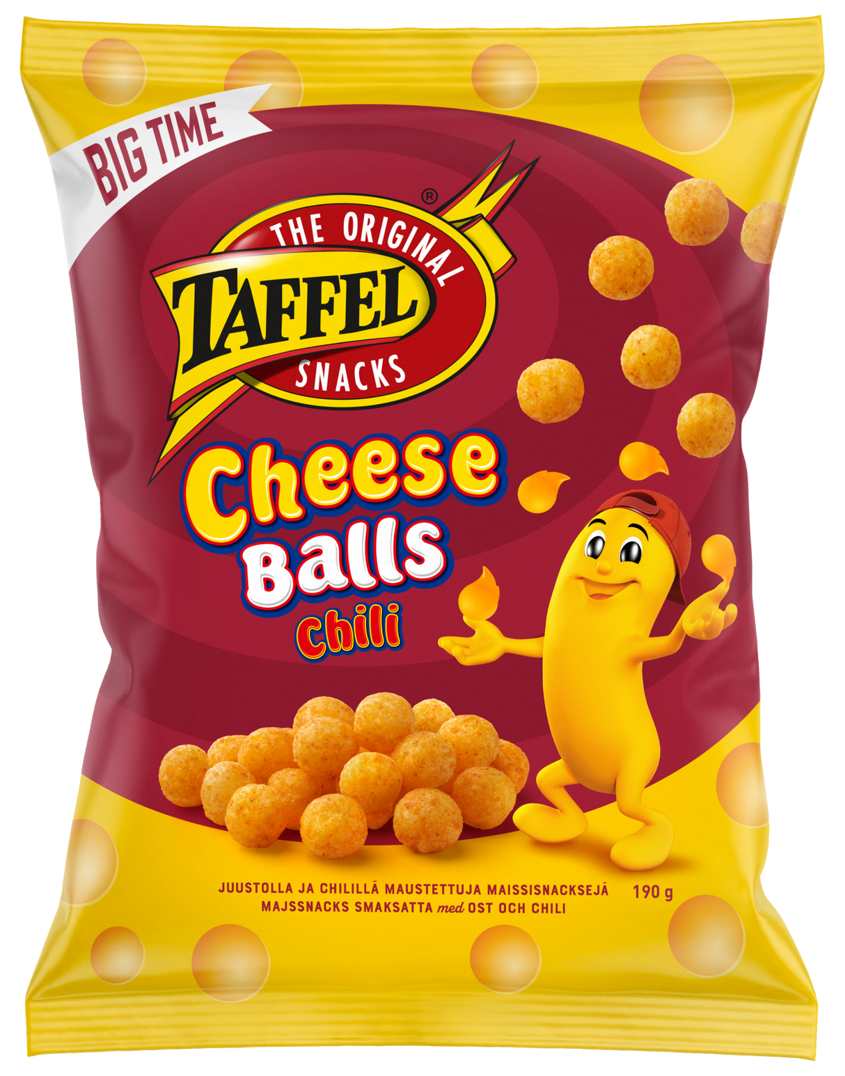 Taffel Cheese Balls chili maustettu juustosnacks 190g