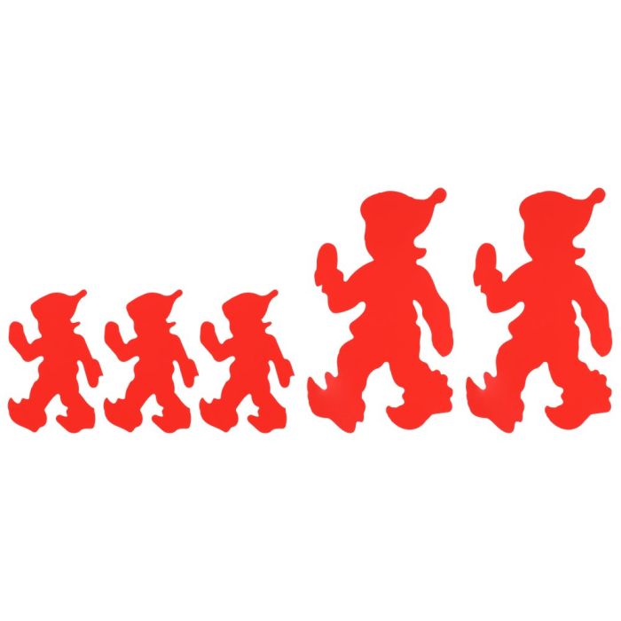 Kapel Pahvi tontut 2 kpl isoa + 3 kpl pientä