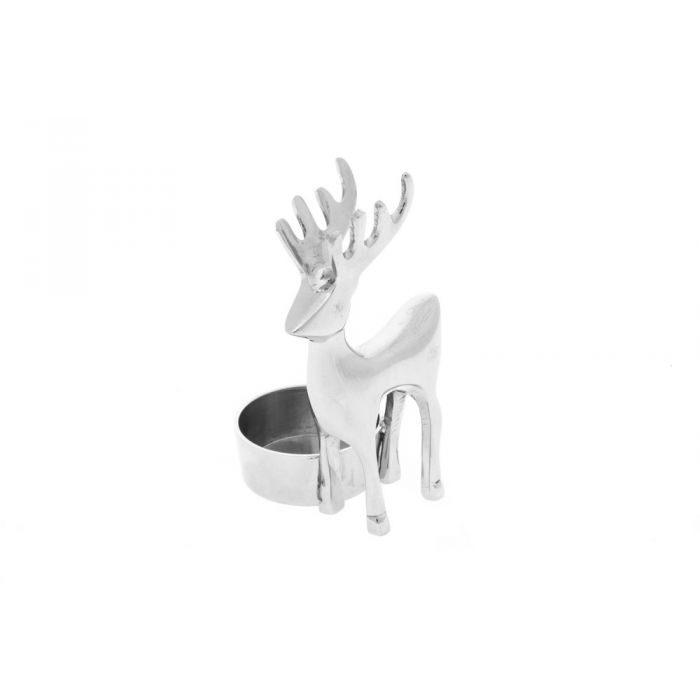 Aurora Borealis Candleholder reindeer shiny 10 cm