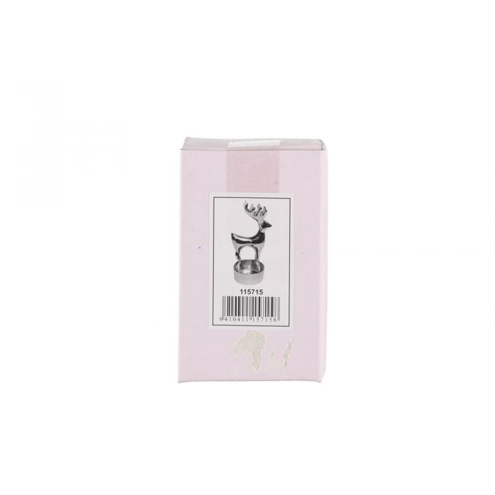 Aurora Borealis Candleholder reindeer shiny 10 cm