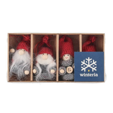 Winteria Branch Decoration Christmas Elves 4 pcs