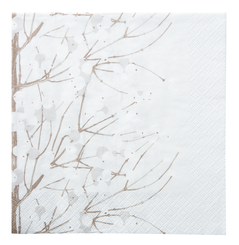 Marimekko Lumimarja valkoinen lautasliina 20kpl/33cm