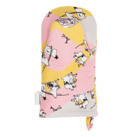 Moomin oven mitt 15x34cm With family