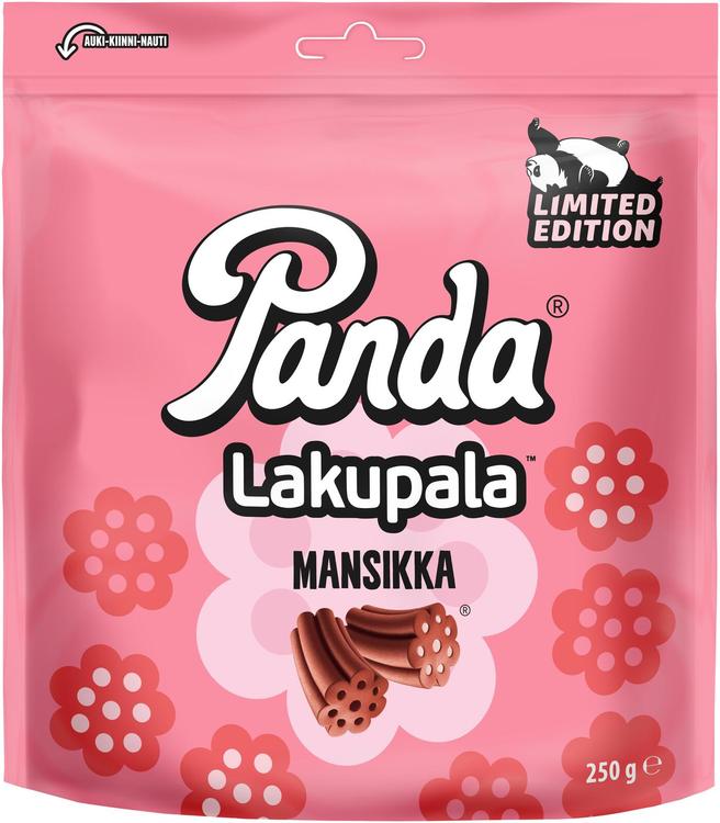 Panda Lakupala mansikka lakritsi 250g